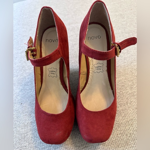 Burnt orange Mary Jane platforms - Picture 2 of 7